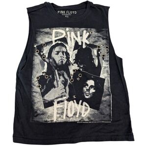 Pink Floyd Tank Top Womens Sz S Wish You Were Here Graphic Rock Band Concert Tee